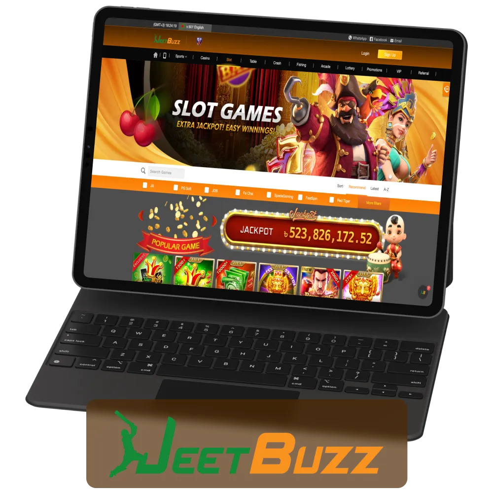 JeetBuzz casino lobby features different slots for every taste.