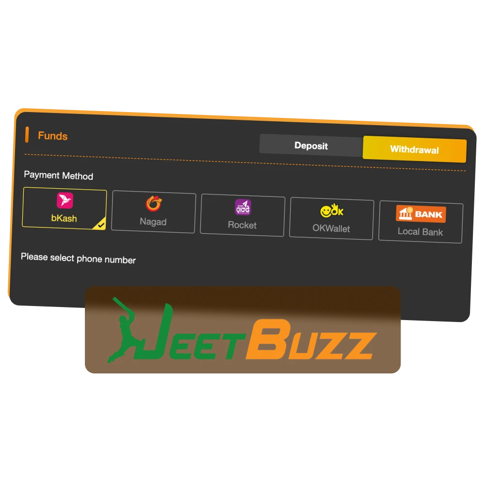 Read the instructions on how to withdraw from JeetBuzz Bangladesh.